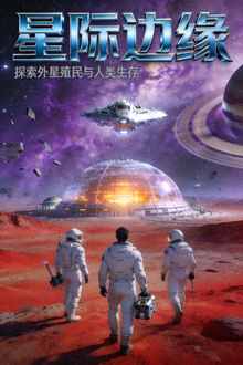 科幻美剧《星际边缘》海报，探索外星殖民与人类生存